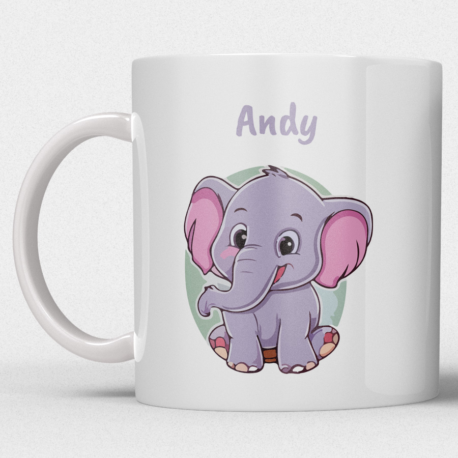 Gepersonaliseerde Kindermok met Olifant