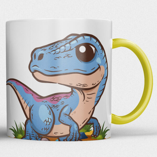 Kindermok met Dinosaurus en eigen naam in diverse kleuren NR.2 - Afbeelding 19