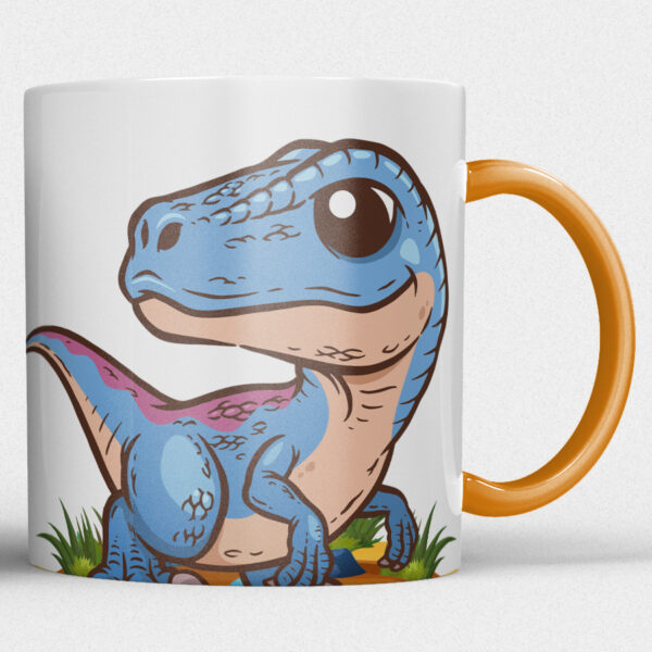 Kindermok met Dinosaurus en eigen naam in diverse kleuren NR.2 - Afbeelding 20