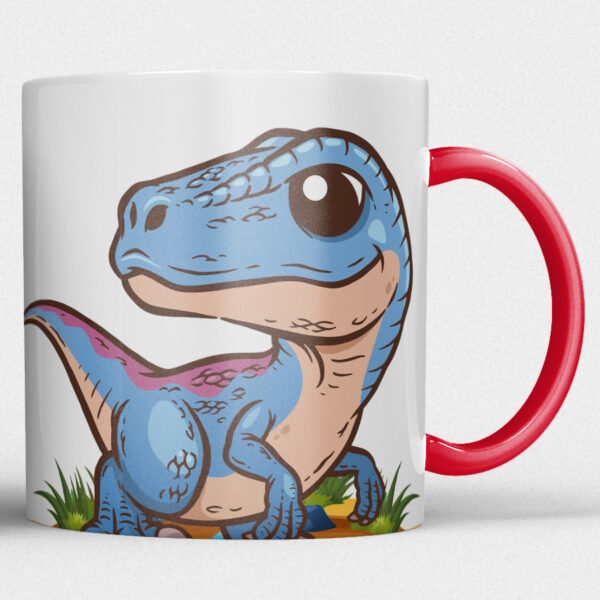 Kindermok met Dinosaurus en eigen naam in diverse kleuren NR.2 - Afbeelding 25