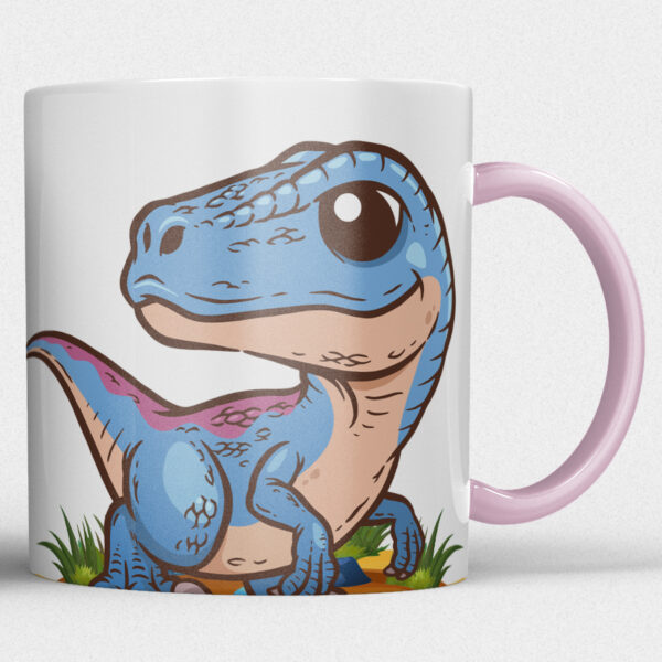 Kindermok met Dinosaurus en eigen naam in diverse kleuren NR.2 - Afbeelding 26