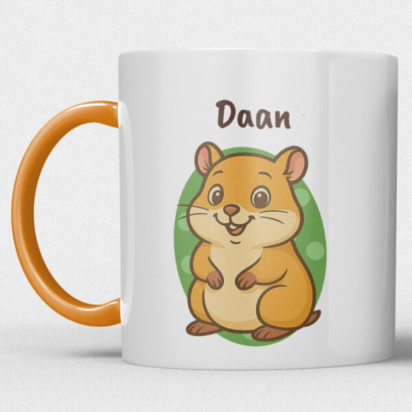 Kindermok met Hamster en eigen naam in diverse kleuren - Afbeelding 25