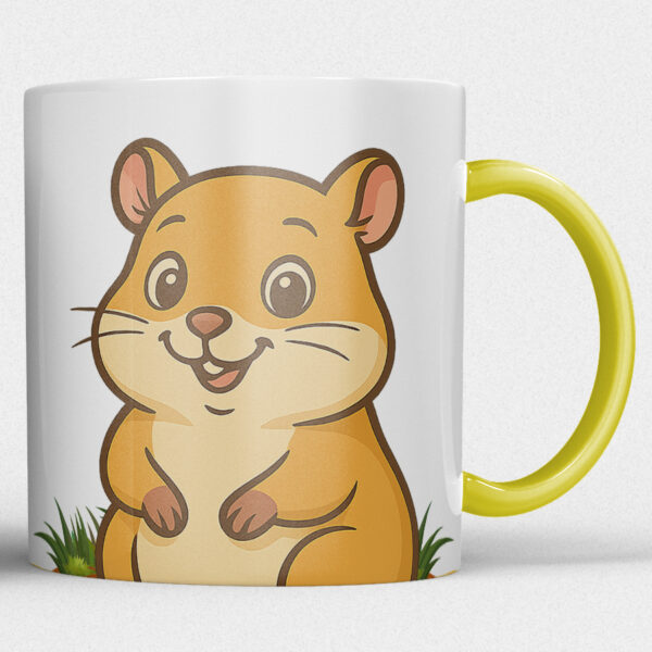 Kindermok met Hamster en eigen naam in diverse kleuren - Afbeelding 9