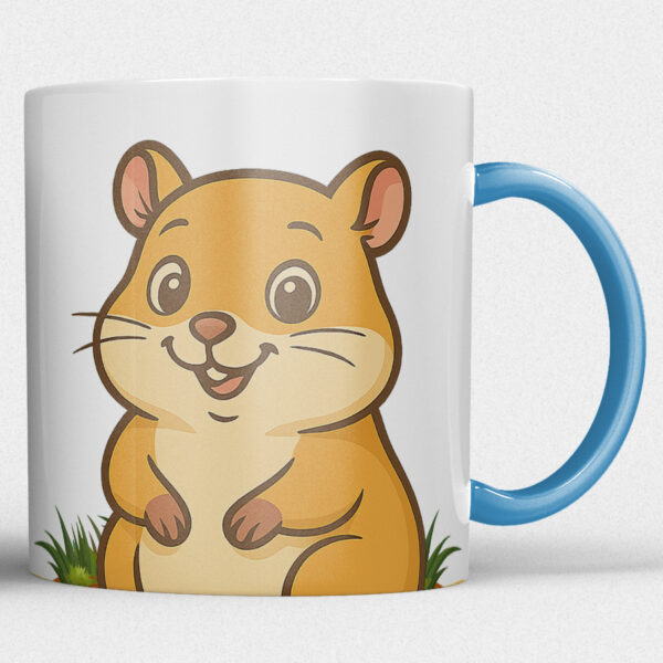 Kindermok met Hamster en eigen naam in diverse kleuren - Afbeelding 6