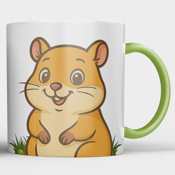 Kindermok met Hamster en eigen naam in diverse kleuren - Afbeelding 5