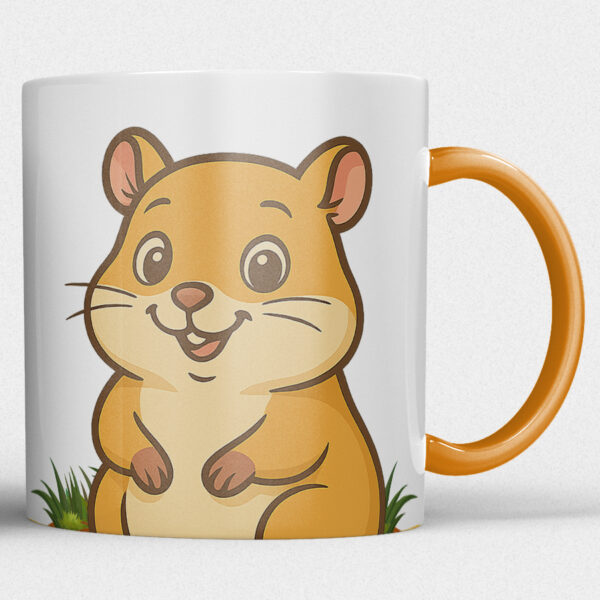 Kindermok met Hamster en eigen naam in diverse kleuren - Afbeelding 8