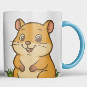 Kindermok met Hamster en eigen naam in diverse kleuren