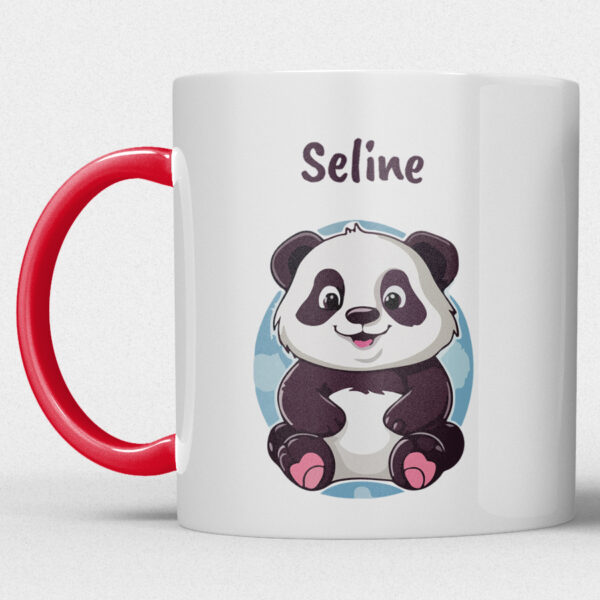 Kindermok met Panda en eigen naam in diverse kleuren - Afbeelding 25