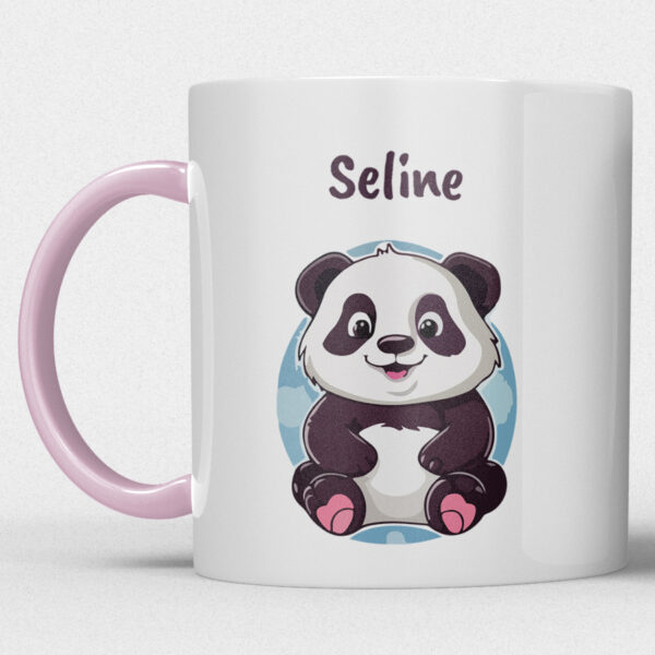 Kindermok met Panda en eigen naam in diverse kleuren - Afbeelding 24