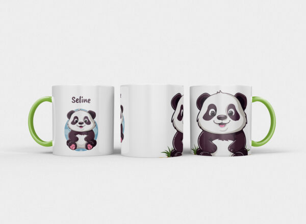 Kindermok met Panda en eigen naam in diverse kleuren - Afbeelding 17