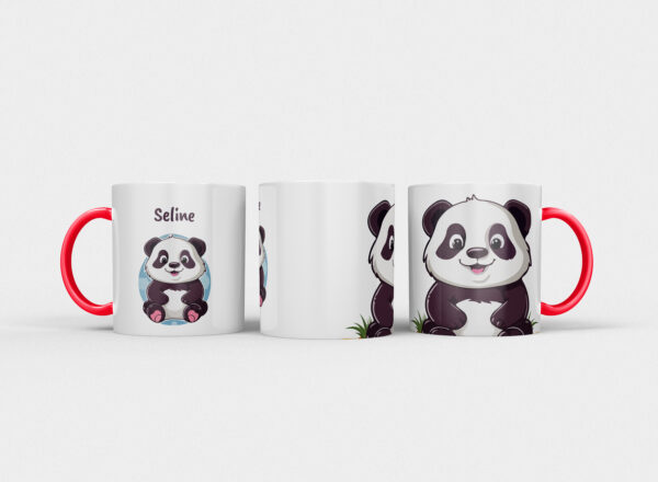 Kindermok met Panda en eigen naam in diverse kleuren - Afbeelding 15