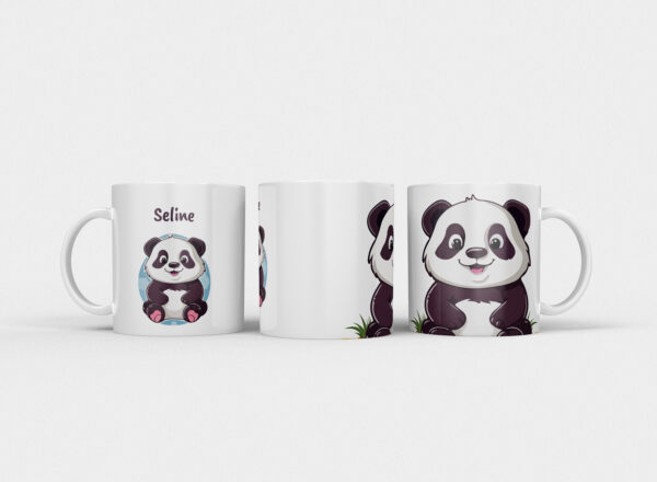 Kindermok met Panda en eigen naam in diverse kleuren - Afbeelding 13