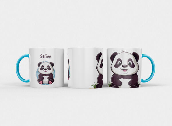 Kindermok met Panda en eigen naam in diverse kleuren - Afbeelding 12