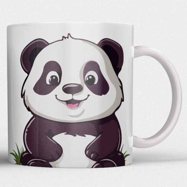 Kindermok met Panda en eigen naam in diverse kleuren - Afbeelding 4