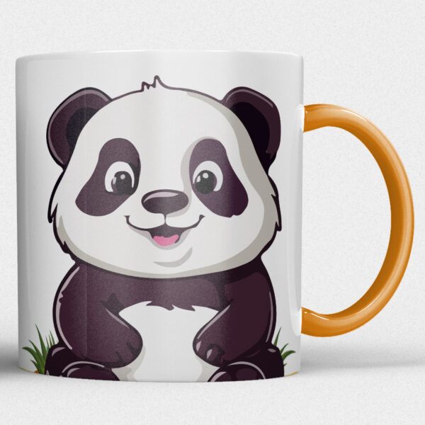 Kindermok met Panda en eigen naam in diverse kleuren - Afbeelding 2