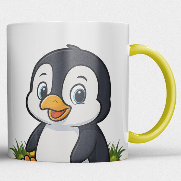 Kindermok met Pinguïn en eigen naam in diverse kleuren - Afbeelding 10