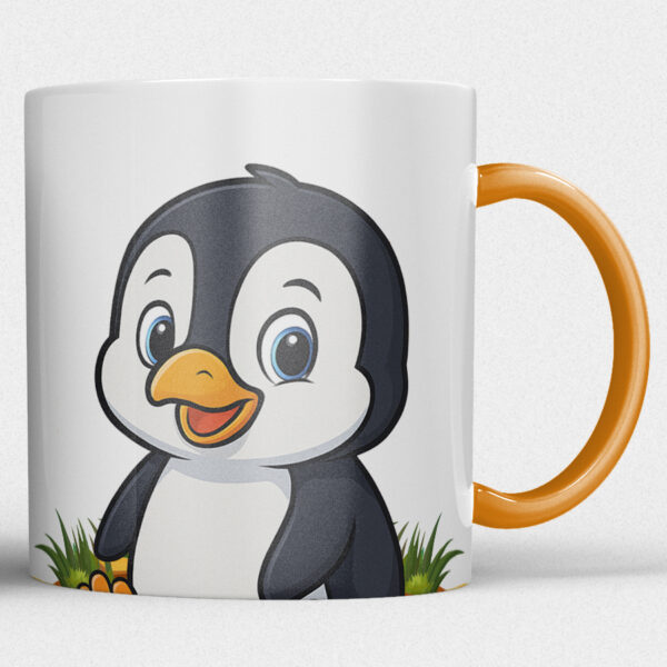 Kindermok met Pinguïn en eigen naam in diverse kleuren - Afbeelding 9