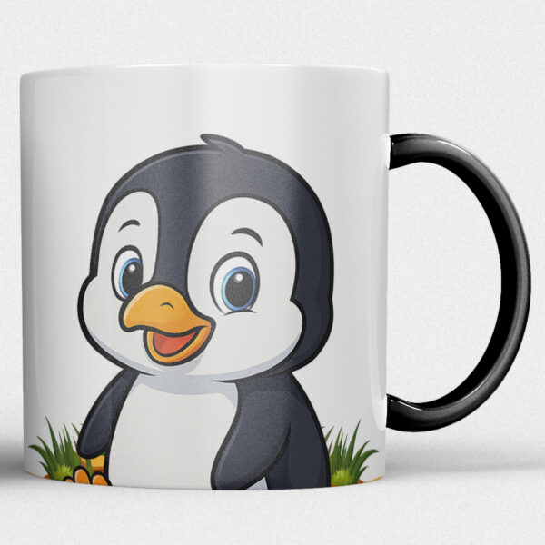 Kindermok met Pinguïn en eigen naam in diverse kleuren - Afbeelding 8