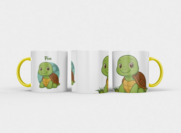Kindermok met Schildpad en eigen naam in diverse kleuren - Afbeelding 20