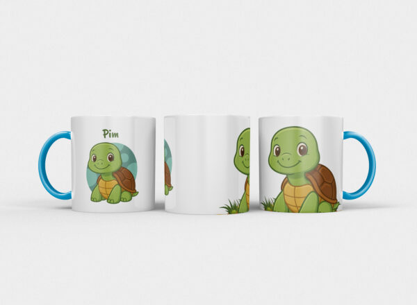 Kindermok met Schildpad en eigen naam in diverse kleuren - Afbeelding 19