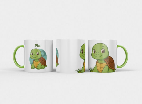 Kindermok met Schildpad en eigen naam in diverse kleuren - Afbeelding 18