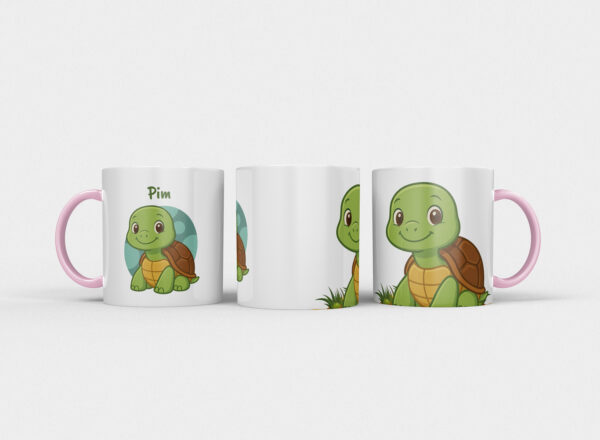 Kindermok met Schildpad en eigen naam in diverse kleuren - Afbeelding 15