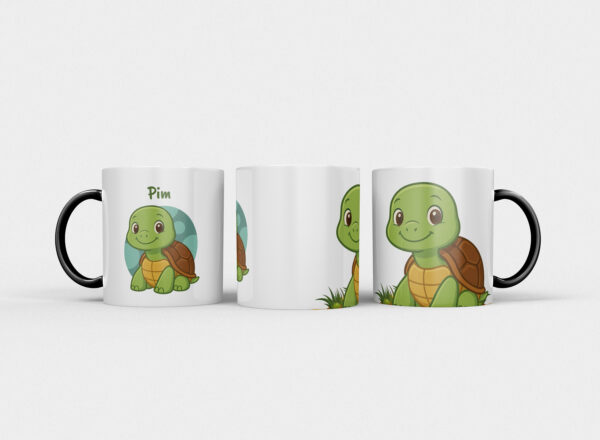 Kindermok met Schildpad en eigen naam in diverse kleuren - Afbeelding 12
