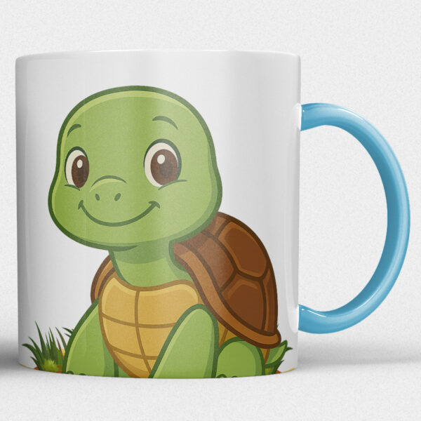 Kindermok met Schildpad en eigen naam in diverse kleuren - Afbeelding 3