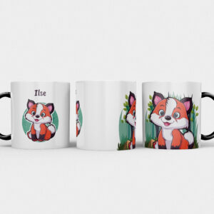 Kindermok met Vos en eigen naam in diverse kleuren