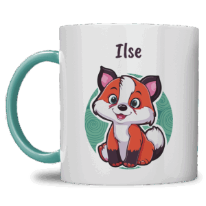 Kindermok met Vos en eigen naam in diverse kleuren