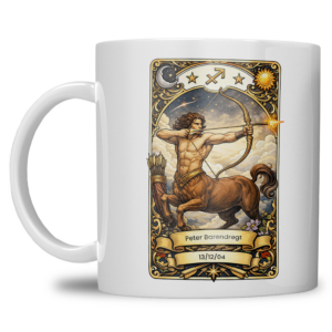 Gepersonaliseerde sterrenbeeld Boogschutter Mok – Met Naam & Geboortedatum