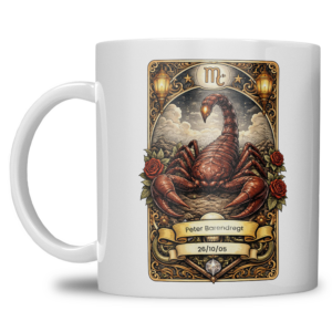 Gepersonaliseerde sterrenbeeld Schorpioen Mok – Met Naam & Geboortedatum