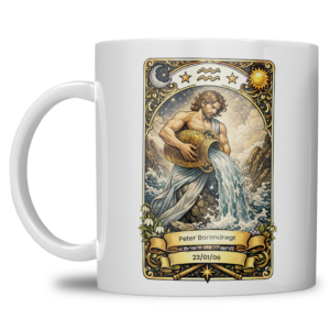 Gepersonaliseerde sterrenbeeld Waterman Mok – Met Naam & Geboortedatum