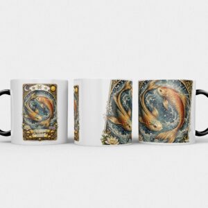 Gepersonaliseerde sterrenbeeld Vissen Mok – Met Naam & Geboortedatum