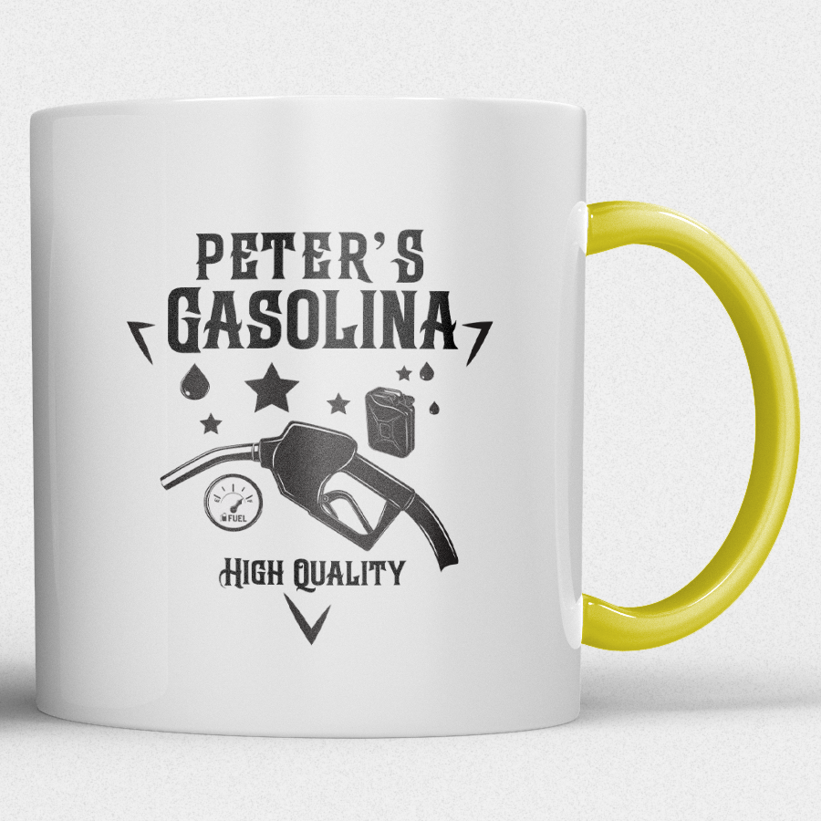 Mok fun design Gepersonaliseerde Gasolina Mok met Naam - Afbeelding 2