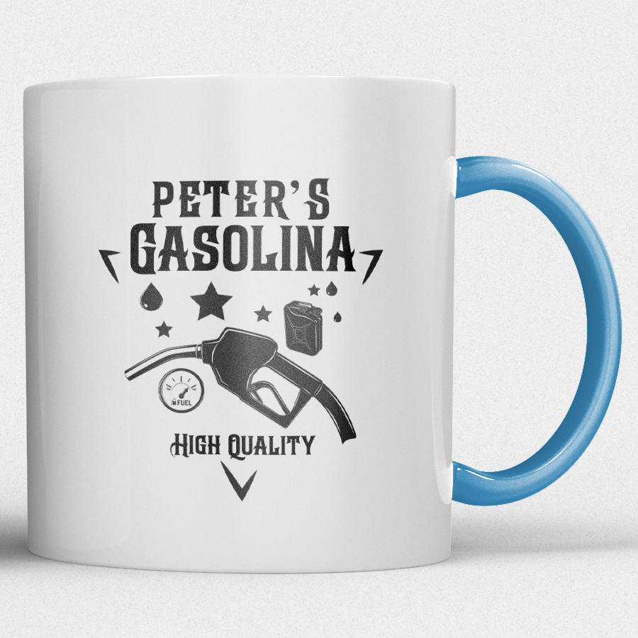 Mok fun design Gepersonaliseerde Gasolina Mok met Naam - Afbeelding 3