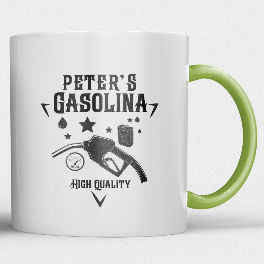 Mok fun design Gepersonaliseerde Gasolina Mok met Naam - Afbeelding 4
