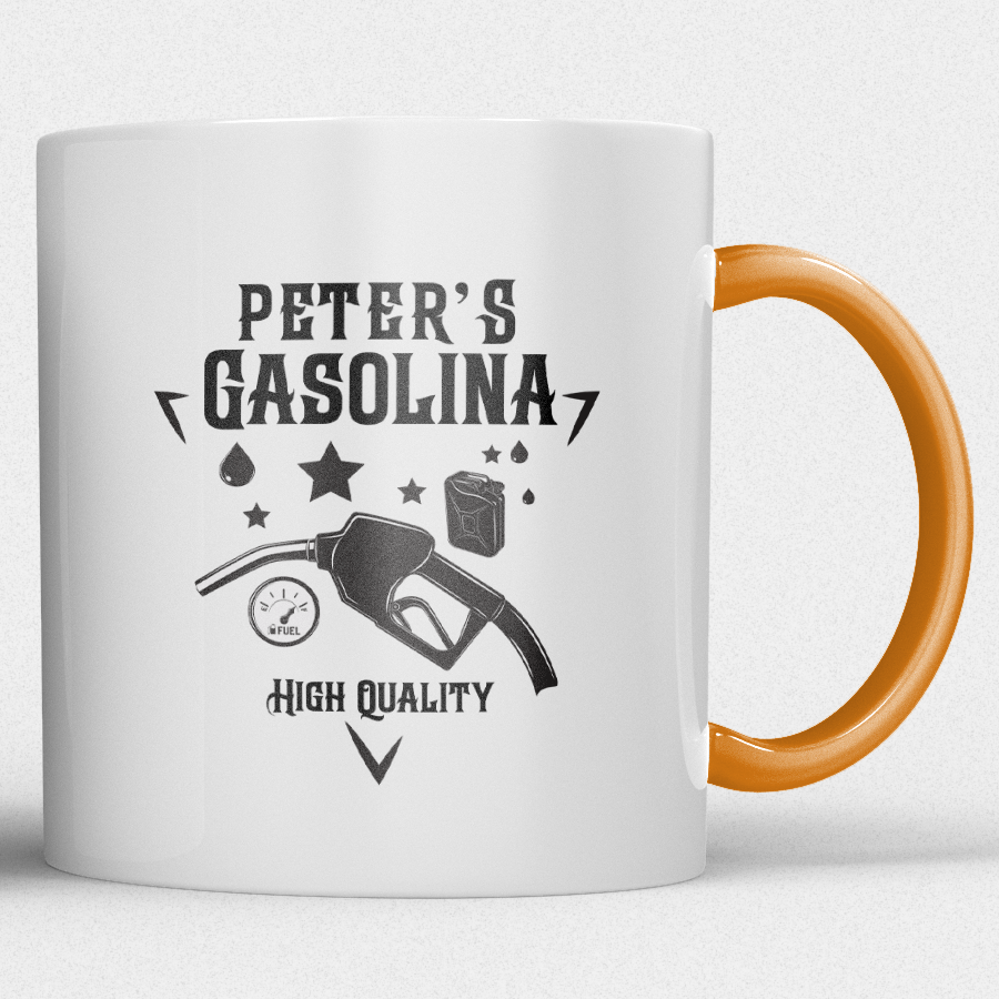 Mok fun design Gepersonaliseerde Gasolina Mok met Naam - Afbeelding 5