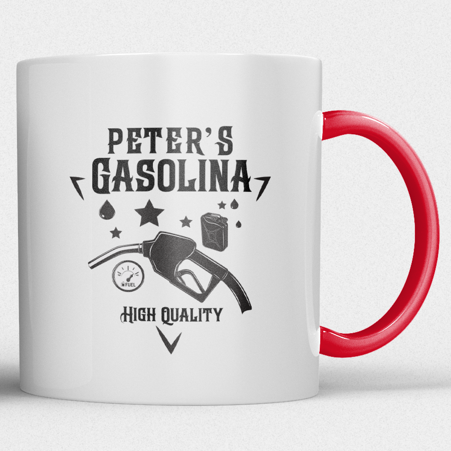 Mok fun design Gepersonaliseerde Gasolina Mok met Naam - Afbeelding 6