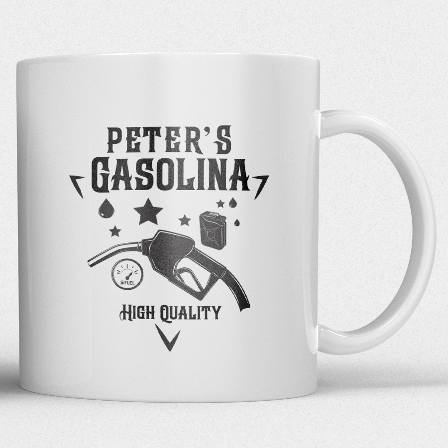 Mok fun design Gepersonaliseerde Gasolina Mok met Naam - Afbeelding 8