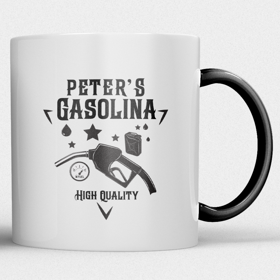 Mok fun design Gepersonaliseerde Gasolina Mok met Naam - Afbeelding 10