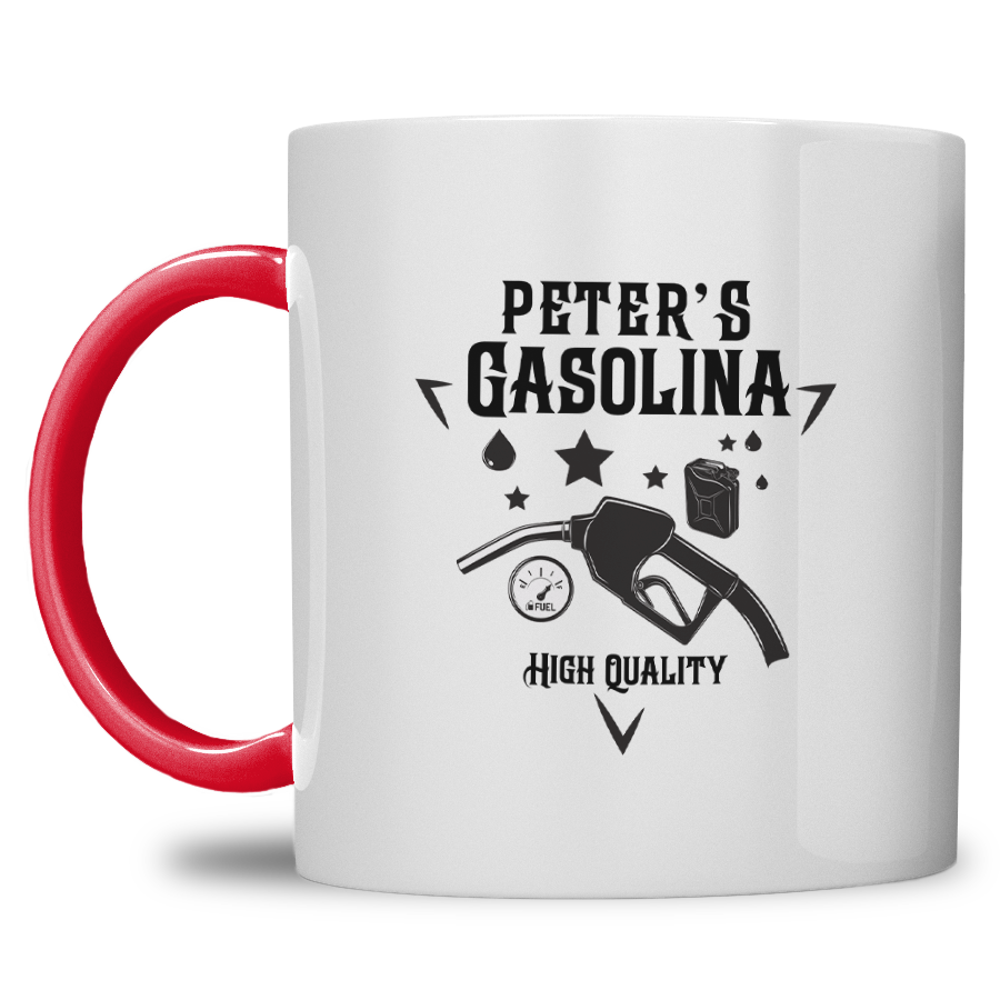 Mok fun design Gepersonaliseerde Gasolina Mok met Naam - Afbeelding 24