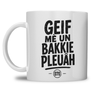 Haagse Mok “Geif mè un bakkie pleuâh”