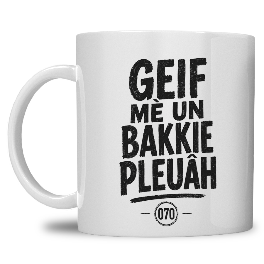 Haagse Mok “Geif mè un bakkie pleuâh”