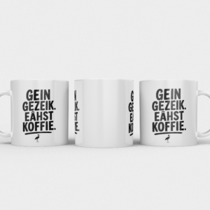 Haagse Mok “Gein gezeik. eâhst koffie”