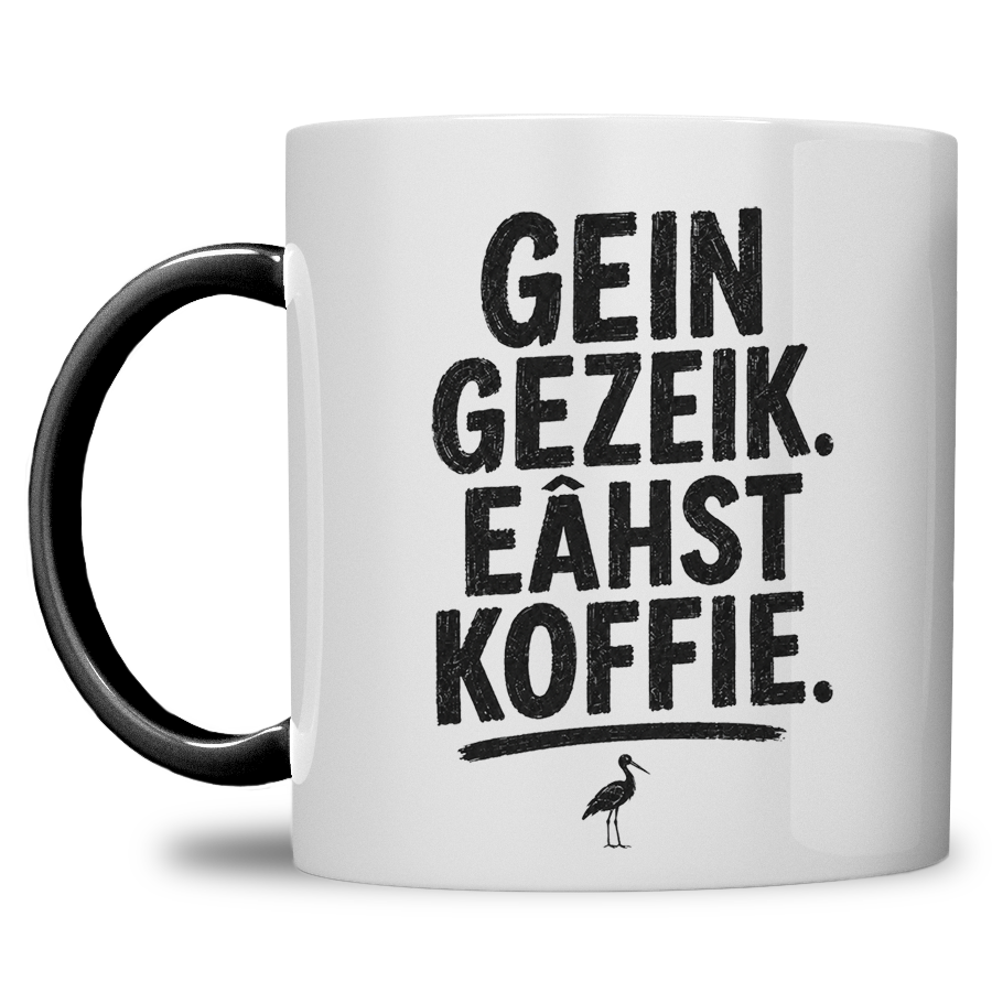 Haagse Mok “Gein gezeik. eâhst koffie”