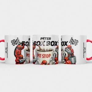 Pit stop | f1 mok | gepersonaliseerd met naam